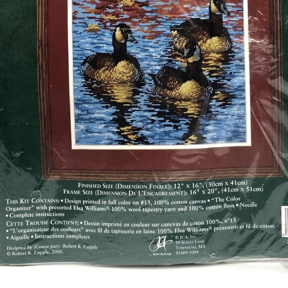 Vtg Elsa Williams 2000 Reflections Of An October Afternoon Needlepoint Kit#06422 - Picture 3 of 5